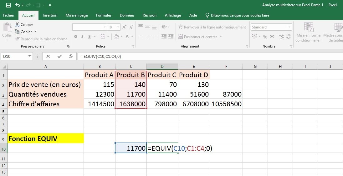 Excel Tableur