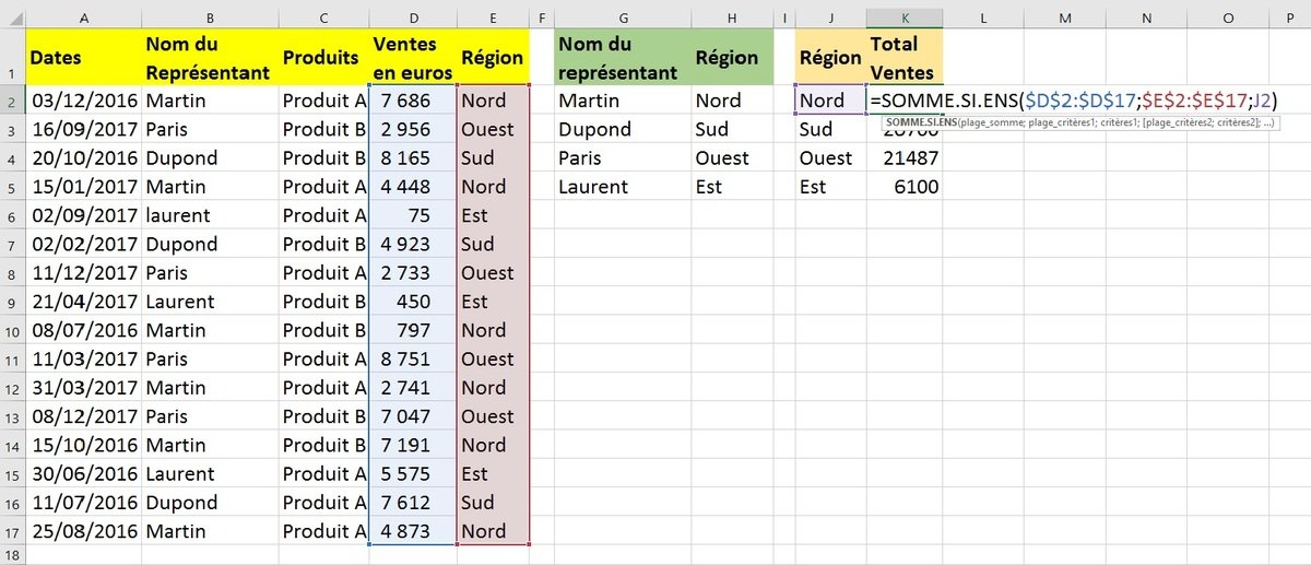 Excel fonction recherche