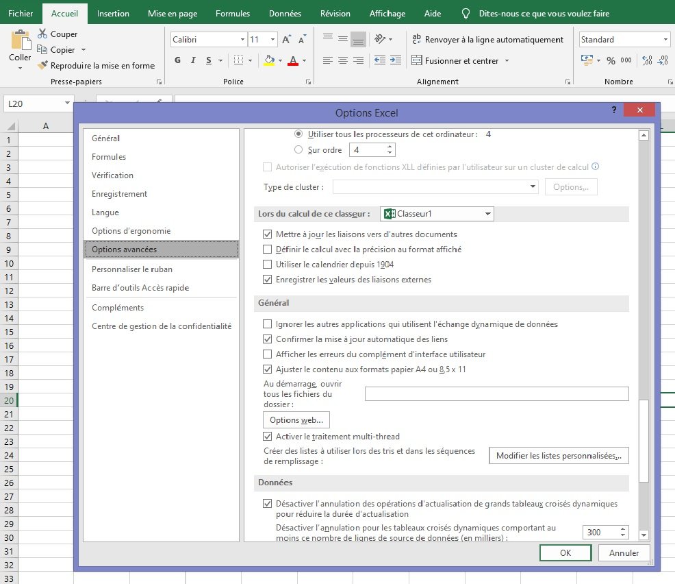 Excel date et heure