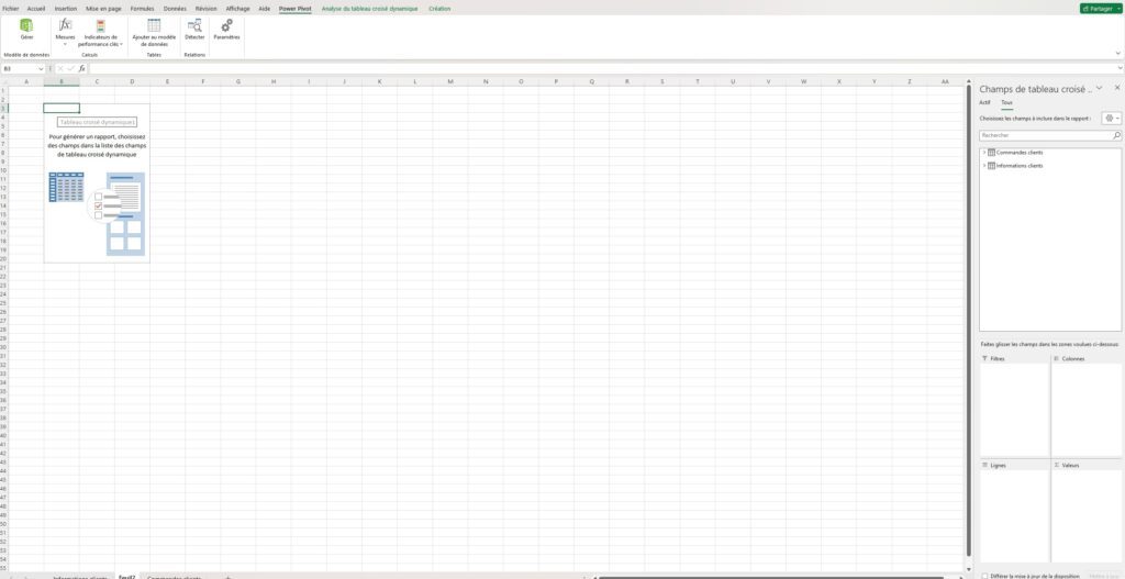 Tableau croisé dynamique et modèle de données