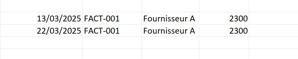 Audit des factures fournisseurs sous Excel